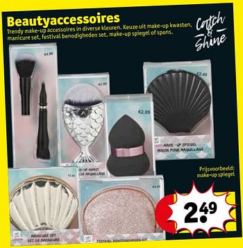 Promoties Beautyaccessoires make-up spiegel - Huismerk - Kruidvat - Geldig van 22/05/2018 tot 27/05/2018 bij Kruidvat