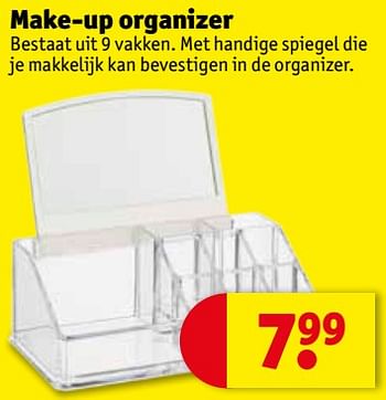 Promoties Make-up organizer - Huismerk - Kruidvat - Geldig van 22/05/2018 tot 27/05/2018 bij Kruidvat