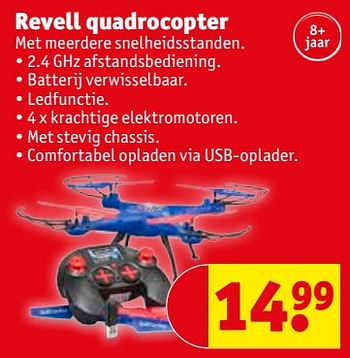 Promotions Revell quadrocopter - Revell - Valide de 22/05/2018 à 27/05/2018 chez Kruidvat