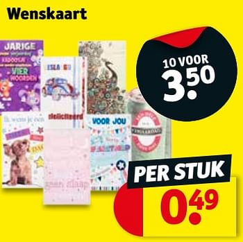 Promoties Wenskaart - Huismerk - Kruidvat - Geldig van 22/05/2018 tot 27/05/2018 bij Kruidvat