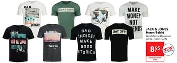 Promoties Jack + jones heren-t-shirt - Jack & Jones - Geldig van 23/05/2018 tot 05/06/2018 bij Makro