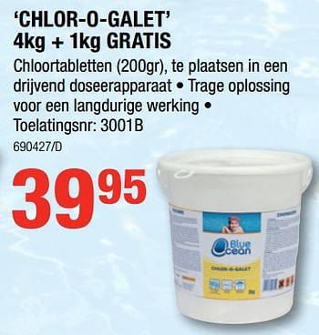 Promoties Chlor-o-galet - Blue ocean - Geldig van 17/05/2018 tot 27/05/2018 bij HandyHome
