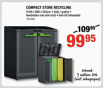 Promoties Compact store recycling - Huismerk - HandyHome - Geldig van 17/05/2018 tot 27/05/2018 bij HandyHome