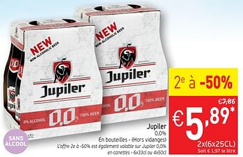 Promotions Jupiler 0,0% - Jupiler - Valide de 22/05/2018 à 27/05/2018 chez Intermarche