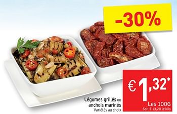 Promotions Légumes grillés ou anchois marinés - Produit maison - Intermarche - Valide de 22/05/2018 à 27/05/2018 chez Intermarche