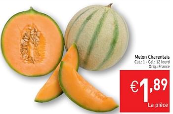 Promoties Melon charentais - Huismerk - Intermarche - Geldig van 22/05/2018 tot 27/05/2018 bij Intermarche