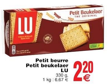 Promotions Petit beurre petit beukelaer lu - Lu - Valide de 22/05/2018 à 28/05/2018 chez Cora