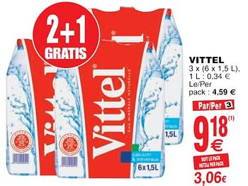 Promoties Vittel - Vittel - Geldig van 22/05/2018 tot 28/05/2018 bij Cora