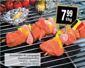 Promoties Brochettes de campagne boerenbrochettes - Huismerk - Cora - Geldig van 22/05/2018 tot 28/05/2018 bij Cora