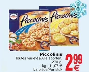 Promoties Piccolinis - Original Wagner - Geldig van 22/05/2018 tot 28/05/2018 bij Cora