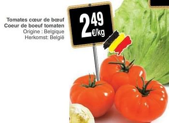 Promoties Tomates coeur de boeuf coeur de boeuf tomaten - Huismerk - Cora - Geldig van 22/05/2018 tot 28/05/2018 bij Cora