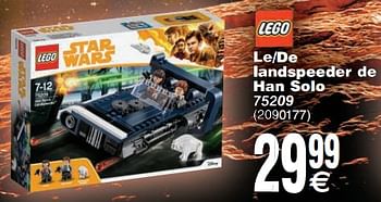Promoties Le-de landspeeder de han solo - Lego - Geldig van 22/05/2018 tot 04/06/2018 bij Cora