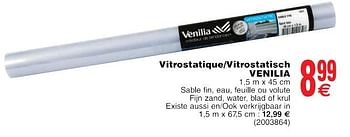 Promotions Vitrostatique - vitrostatisch venilia - Produit maison - Cora - Valide de 22/05/2018 à 04/06/2018 chez Cora