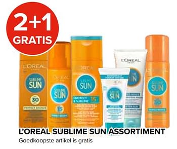 Promotions 2+1 gratis l`oreal sublime sun assortiment - L'Oreal Paris - Valide de 25/05/2018 à 17/06/2018 chez Euro Shop
