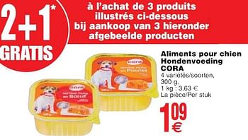 Promoties Aliments pour chien hondenvoeding cora - Huismerk - Cora - Geldig van 22/05/2018 tot 28/05/2018 bij Cora
