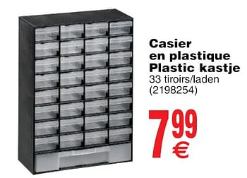 Promoties Casier en plastique plastic kastje - Huismerk - Cora - Geldig van 22/05/2018 tot 04/06/2018 bij Cora