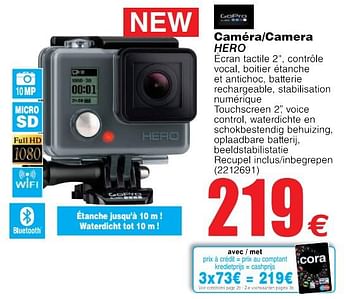 Promoties Hero caméra-camera - Hero - Geldig van 22/05/2018 tot 04/06/2018 bij Cora