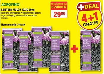 Promoties Leisteen mulch - Agrofino - Geldig van 17/05/2018 tot 27/05/2018 bij HandyHome