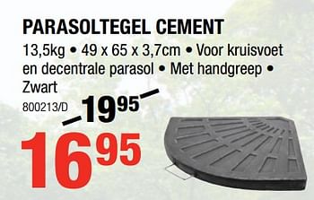 Promoties Parasoltegel cement - Huismerk - HandyHome - Geldig van 17/05/2018 tot 27/05/2018 bij HandyHome