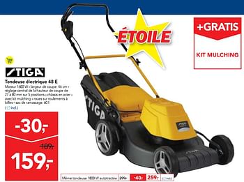 Promoties Tondeuse électrique 48 e - Stiga - Geldig van 23/05/2018 tot 05/06/2018 bij Makro