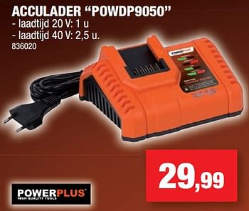 Promotions Powerplus acculader powdp9050 - Powerplus - Valide de 23/05/2018 à 03/06/2018 chez Hubo