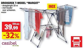 Promoties Droogrek t-model margot - Casibel - Geldig van 23/05/2018 tot 03/06/2018 bij Hubo