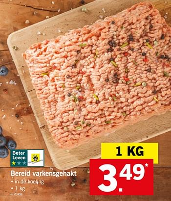 Promoties Bereid varkensgehakt - Huismerk - Lidl - Geldig van 28/05/2018 tot 02/06/2018 bij Lidl