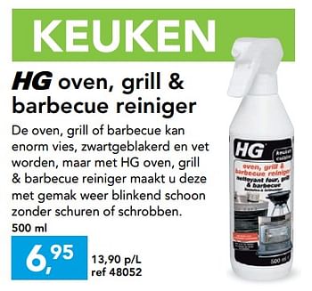 Promoties Hg oven, grill + barbecue reiniger - HG - Geldig van 23/05/2018 tot 03/06/2018 bij Hubo