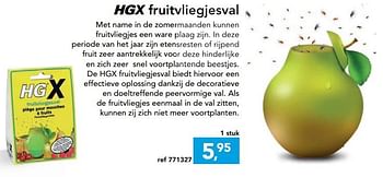 Promoties Hgx fruitvliegjesval - HG - Geldig van 23/05/2018 tot 03/06/2018 bij Hubo
