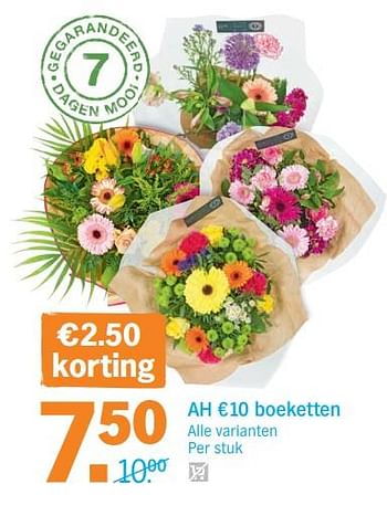 Promoties Ah boeketten - Huismerk - Albert Heijn - Geldig van 22/05/2018 tot 27/05/2018 bij Albert Heijn