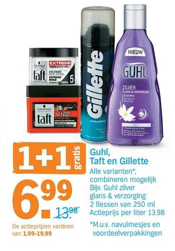 Promotions Guhl zilver glans + verzorging - Guhl - Valide de 22/05/2018 à 27/05/2018 chez Albert Heijn