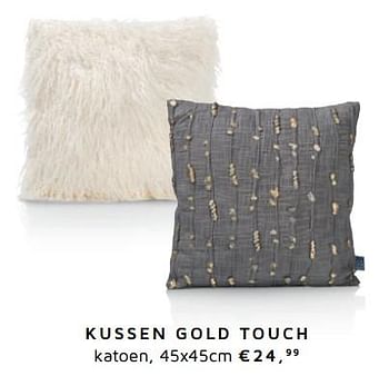 Promoties Kussen gold touch - CoCo Maison - Geldig van 01/05/2018 tot 01/11/2018 bij Henders & Hazel