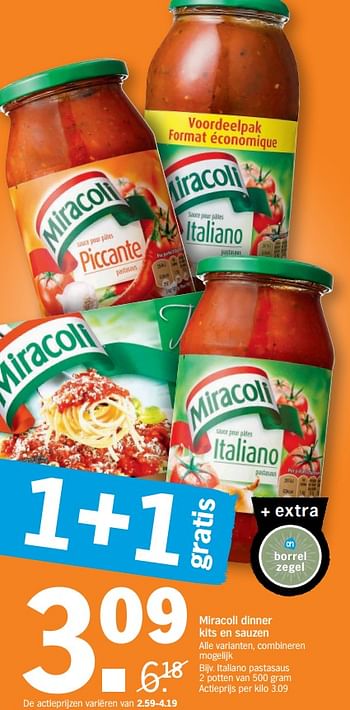 Promoties Miracoli italiano pastasaus - Miracoli - Geldig van 22/05/2018 tot 27/05/2018 bij Albert Heijn