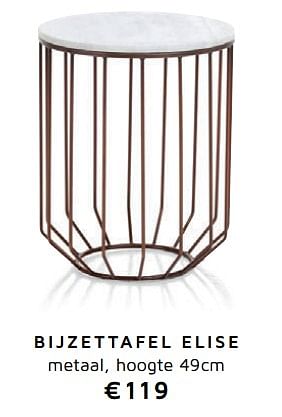 Promotions Bijzettafel elise - CoCo Maison - Valide de 01/05/2018 à 01/11/2018 chez Henders & Hazel