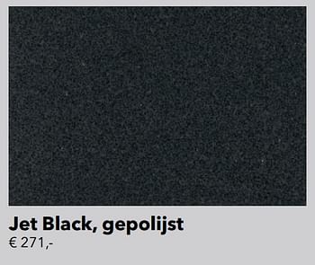 Promotions Werkblad composiet jet black, gepolijst - Huismerk - Kvik - Valide de 18/05/2018 à 31/12/2018 chez Kvik Keukens
