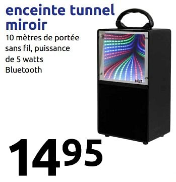 Promoties Enceinte tunnel miroir - Huismerk - Action - Geldig van 23/05/2018 tot 29/05/2018 bij Action
