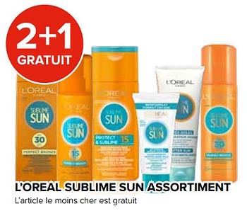 Promoties 2+1 gratuit l`oreal sublime sun assortiment - L'Oreal Paris - Geldig van 25/05/2018 tot 17/06/2018 bij Euro Shop