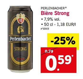 Promoties Bière strong - Perlenbacher - Geldig van 28/05/2018 tot 02/06/2018 bij Lidl