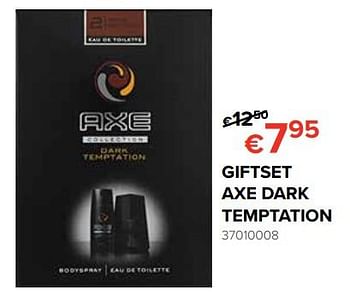 Promotions Giftset axe dark temptation - Axe - Valide de 25/05/2018 à 17/06/2018 chez Euro Shop