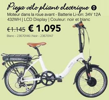 Promotions Piega vélo pliant electrique - Prestige Fietsen - Valide de 25/05/2018 à 17/06/2018 chez Euro Shop