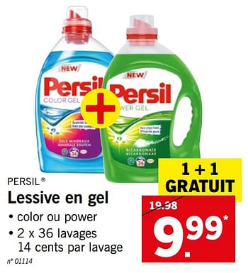 Promoties Lessive en gel - Persil - Geldig van 28/05/2018 tot 02/06/2018 bij Lidl