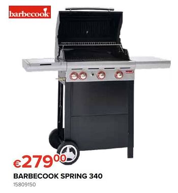 Promoties Barbecook spring 340 - Barbecook - Geldig van 25/05/2018 tot 17/06/2018 bij Euro Shop