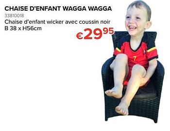 Promoties Chaise d`enfant wagga wagga - Huismerk - Euroshop - Geldig van 25/05/2018 tot 17/06/2018 bij Euro Shop