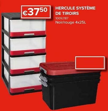 Promoties Hercule système de tiroirs - Huismerk - Euroshop - Geldig van 25/05/2018 tot 17/06/2018 bij Euro Shop