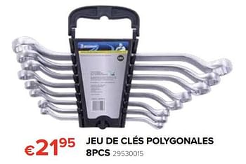 Promoties Jeu de clés polygonales 8pcs - Michelin - Geldig van 25/05/2018 tot 17/06/2018 bij Euro Shop
