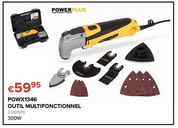 Promotions Powerplus powx1346 outil multifonctionnel - Powerplus - Valide de 25/05/2018 à 17/06/2018 chez Euro Shop