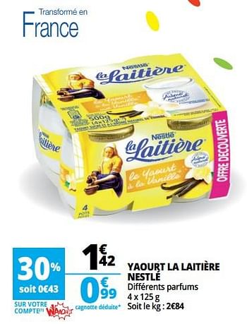 Promotions Yaourt la laitière nestlé - Nestlé - Valide de 23/05/2018 à 29/05/2018 chez Auchan Ronq