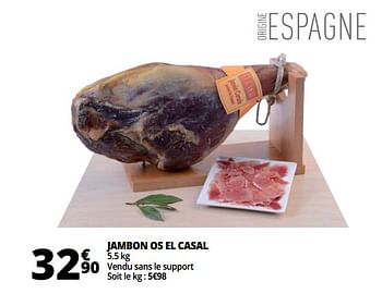 Promoties Jambon os el casal - El Casal - Geldig van 23/05/2018 tot 29/05/2018 bij Auchan