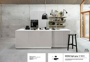 Promotions Modu light grey cuisine - Huismerk - Kvik - Valide de 18/05/2018 à 31/12/2018 chez Kvik Keukens