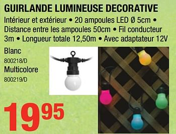 Promotions Guirlande lumineuse decorative - Produit Maison - HandyHome - Valide de 17/05/2018 à 27/05/2018 chez HandyHome